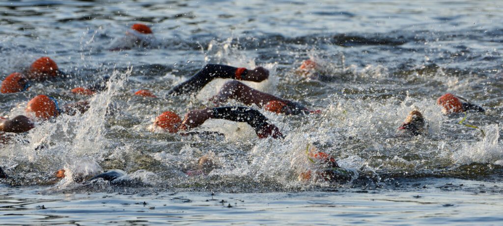 swimming portion of triathlon